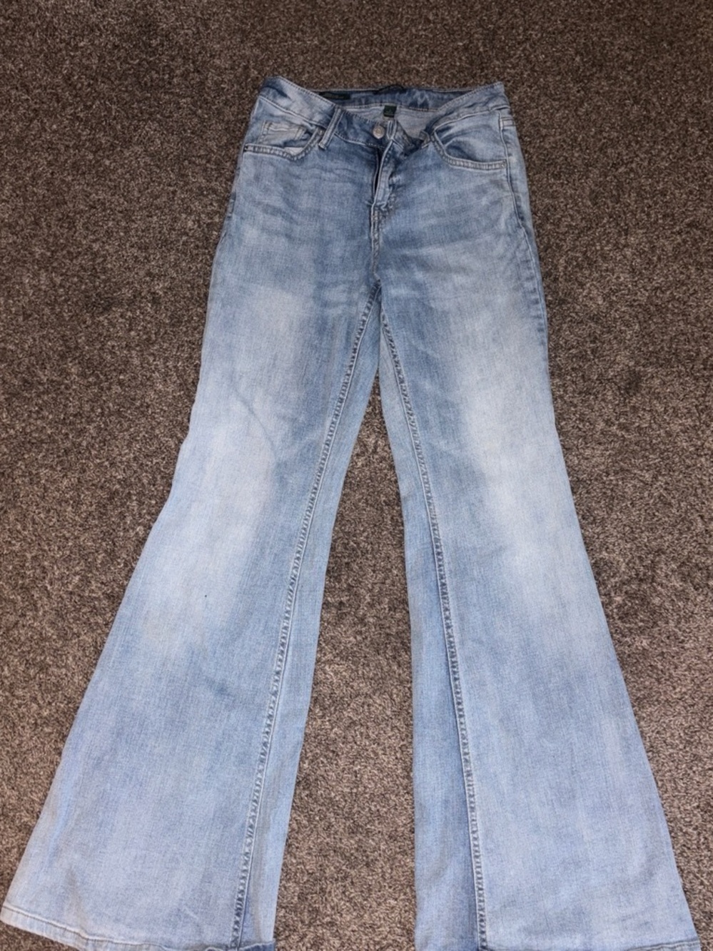 wild fable Light Wash Flare Jeans - Blue
